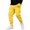 Yellow, variant on Yifymode Jogger Sweatpants for Men Drawstring Sweatpants | Fall Winter Cinch Bottom With Pockets, LOS ANGELES CALIFORNIA Graphic Print