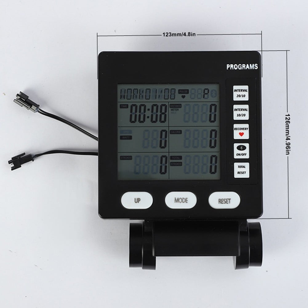Xuanqin Multifunction Rowing Machine Counter Speedometer LCD Display Counter Monitor, rowing machine
