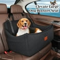 thumbnail image 4 of Lealchum Dog Car Seat Medium Dogs Car Dog Bed, Pet Car Seat, Dog Bed for Car (Black, 4 of 7