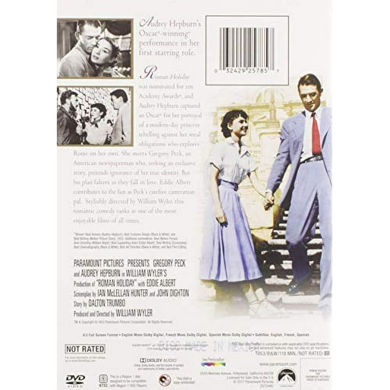 Roman Holiday DVD Walmart