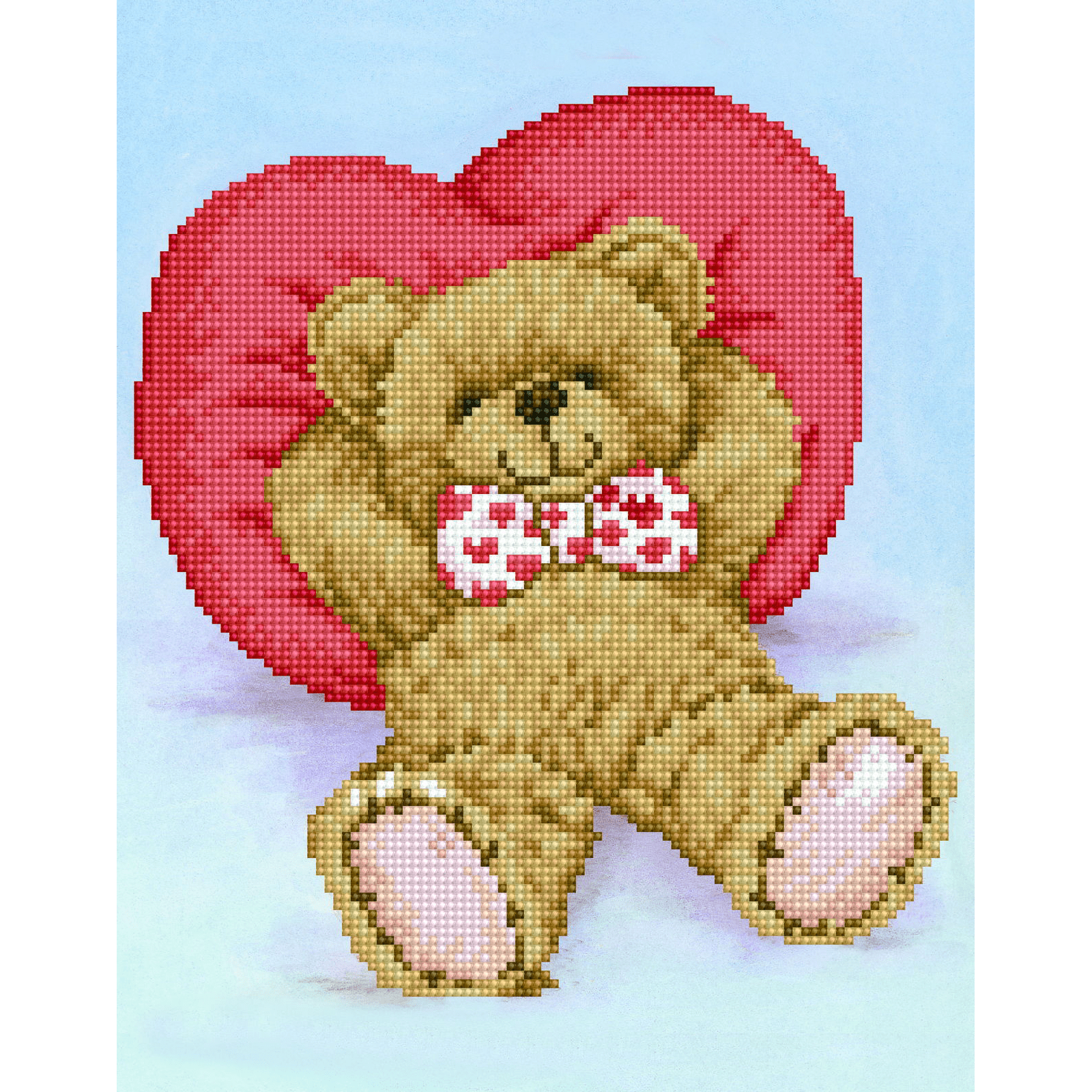 Diamond Dotz Relax-A-Bear Diamond Painting Kits for Adults - Diamond Art Kits a Relaxing Creative Craft Kit with Dotz Gems 13.8x10.6