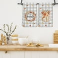 thumbnail image 6 of Fall Kitchen Towel Autumn Pumpkin Leaves Dishcloth Plaids Farmhouse Harvest Dish Towel Rustic Hand Drying Tea Towel for Thanksgiving Kitchen Cooking Baking Cleaning, 2Pcs, 18 x 26 Inch, 6 of 6