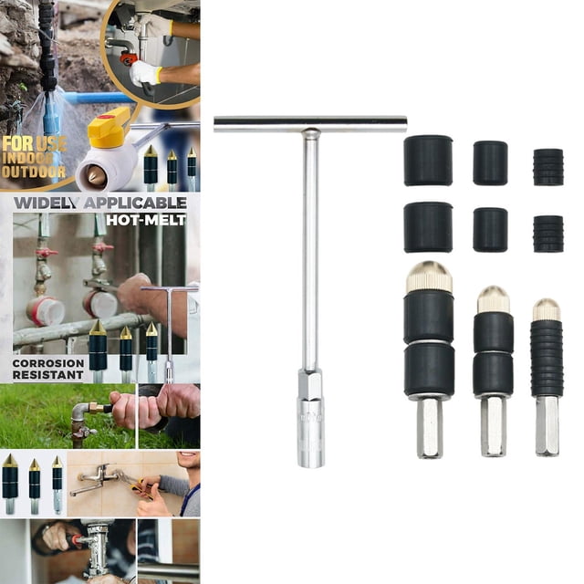 Bearachild 4 Pieces Hot Melt Water stop High Parts pinfor Resistance Voltage for Plumbing Suministros de limpieza para el hogar