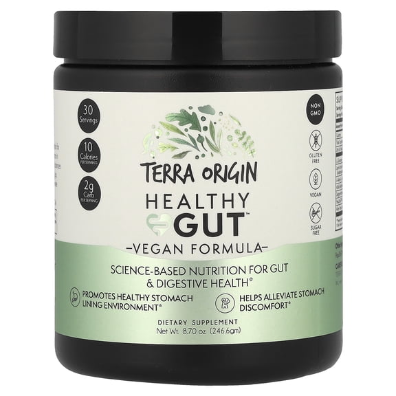 Terra Origin Healthy Gutâ„¢, Vegan Formula, 8.7 oz (246.6 g)