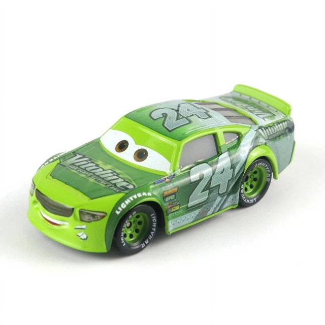 Disney-Coche de aleación de Metal para niños, modelo de coche de juguete de La película Cars 3, Jackson Black Storm, Rayo McQueen, regalo de cumpleaños, 1:55