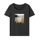 thumbnail image 1 of Camiseta para mujer verano suave streetwear cuello redondo camiseta para caminar , GRIS, xxl, 1 of 7