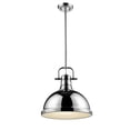 thumbnail image 2 of Beaumont Lane Large Steel Pendant in Chrome, 2 of 2