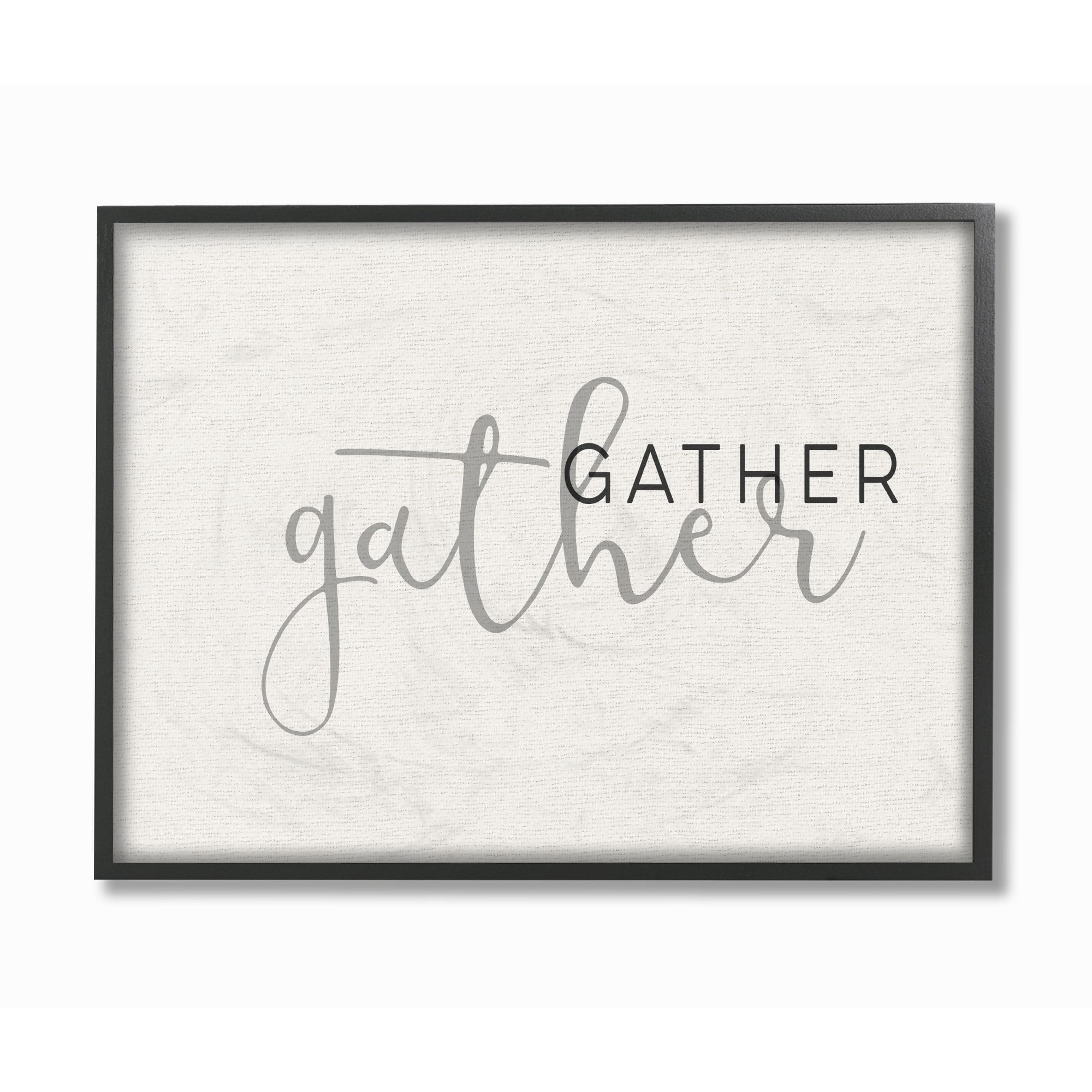 Stupell Gather Typography Framed Giclee Wall Art 16 x 20