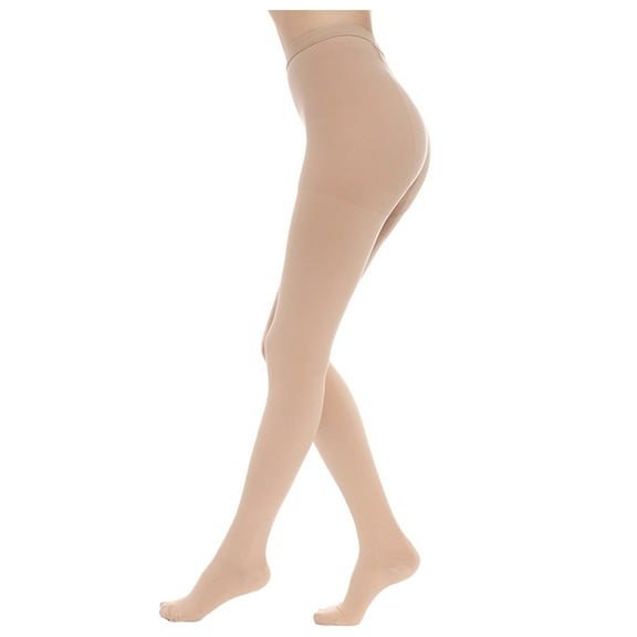 LxrBlank Womens Leggings Second Class Compression Tights for Varicose Veins Anti Swelling with Connected Socks Base Layer Pantyhose Stretchy Support Women Pants White 0.00