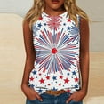 thumbnail image 2 of Summer Tank Tops For Women Independence Day Sleeveless Shirts Heart Graphic Usa Flag Star Printed Baggy Boho Tank Tee Light Breathable Camisole Beach Vacation Blouses, 2 of 5