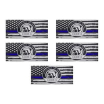 Lilixerw 5 PCS American Flag Thin Blue Line Sticker,Thin Line Flag Car Decal,Police Support Stickers for Cars,Trucks,Windows,Laptops