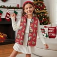 thumbnail image 2 of Pzuqiu Christmas Capybara Kid Outerwear Vest Size 9-10 Practical Casual Winter Lightweight Sleeveless Fleece Jacket with Pocket Versatile Fall Outfits Fashion Clothing for Girls, 2 of 7