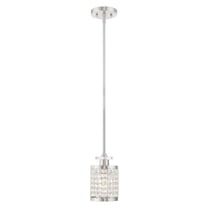 Livex Lighting Grammercy Mini Pendant in Brushed Nickel