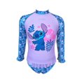 thumbnail image 1 of Traje de Baño para Niña Stitch Talla 2 Estampado Manga Larga 2 Piezas Multicolor, 1 of 4