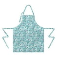 thumbnail image 2 of Pioneer Flower Floral Print Pattern Apron-Garden Aprons for Women with Pockets-Cotton Linen Waterproof Kitchen Cooking Gardening Aprons Adjustable for Kitchen,Cooking,BBQ and Salon 33x27 Inch, 2 of 7