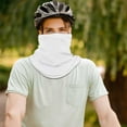 thumbnail image 4 of NoxwB Outdoor Sun Cooling Balaclava Bandana Cover UV Protection Headwear for Men and Women White Free Size, 4 of 5