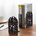thumbnail image 5 of Picia Colorful Geometry Pattern Wood Bookends for Shelves,Non-slip Bookends, Heavy Duty Wooden Bookend Support,1 Pair, 5 of 8