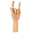 thumbnail image 1 of Unique Bargains 12' Wooden Hand Model, Artist Mannequin Left Hand Model Flexible Movable Manikin Jointed Figure, 1 of 6