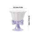 thumbnail image 4 of XSAOP Dessert Goblet Bowknot Design Footed Ceramic Purple 1 Pack, 4 of 8