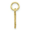 thumbnail image 2 of Pendentif Breloque Collier Monogramme Prénom Initiale Lettre T Délicat en Or Jaune 10k, 2 of 7