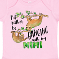 thumbnail image 4 of Inktastic Id Rather Be Hanging with My Mimi Cute Sloths Boys or Girls Baby Bodysuit, 4 of 5