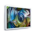 thumbnail image 3 of Designart 'Colour Spiral Fusion' Modern Framed Canvas Wall Art Print, 3 of 5