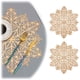 thumbnail image 2 of Mantel Individual Con Diseño De Diente De León Mantel Individual Hueco Bronceado Mantel Individual Para El Hogar, 2 of 5