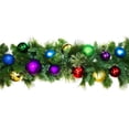 thumbnail image 2 of 9 ft. Blended Pine Decorated with The Royal Ornament Collection Pre-Lit with LEDs Garland, Warm White, 2 of 2