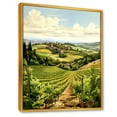 thumbnail image 2 of Designart "Scenic Vineyard Elegance V" Vineyard Floater Framed Canvas Prints, 2 of 5