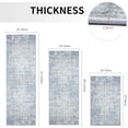 thumbnail image 2 of Kitchen Rugs Sets of 3 Boho Kitchen Rugs and Mats Non Slip Washable Rugs Set for Kitchen Laundry Room Entryway Light Grey, 2 of 6