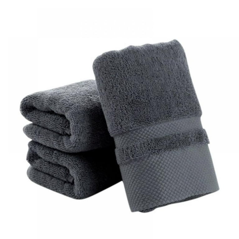 Clearance Sale! Soft Pure Cotton Towels & Bathroom Towels Set Gift Bath Towels, Size: 34x75cm, Gray