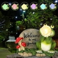 thumbnail image 1 of Solar Garden Statue Lights, Fairy Garden Light Frog Figurines Solar Powered Resin Sculpture Outdoor Decor Light for Patio, 1 of 5