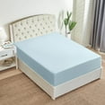 thumbnail image 6 of Mellanni Extra Deep Pocket Fitted Sheet up to 21", Microfiber, 1 Piece King, Aqua, 6 of 7