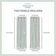 thumbnail image 3 of Exclusive Home Paire de Panneaux de Rideaux en Velours à Plis Pincés, Blanc Hiver, 2 Pcs, 3 of 7