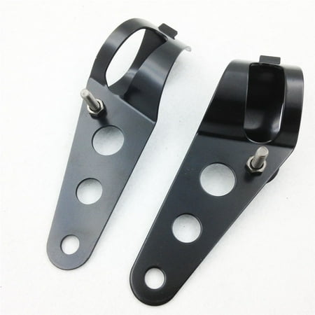 - HTT-MOTOR Motorcycle Side Mount Headlight Brackets Clamps For 28mm-38mm Fork Tubes BLACK