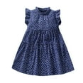 thumbnail image 2 of Wavsuf Girls Casual Dresses Summer Blue Dresses Size 2Y, 2 of 4