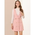 thumbnail image 3 of Unique Bargains Robe Salopette de Bureau Taille Haute à Carreaux pour Femmes, 3 of 6