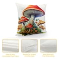 thumbnail image 4 of GOSMITH   Mushroom Pillow Case  Inch Decorative Square Couch Pillow Cover Cute  Throw Pillowcase for Sofa Living Room Bed Decoration,, 4 of 5