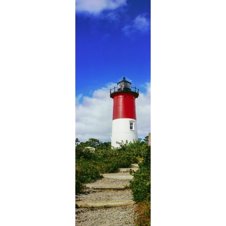 Lighthouse Beach Cape Cod Low angle view of Nauset Lighthouse Nauset Beach Eastham Cape Cod Barnstable County Massachusetts USA Poster Print ()