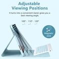 thumbnail image 3 of Detachable Wireless Keyboard Folio with Pencil Holder for 11-inch iPad 11th Gen 2025 (A16) & 10.9-inch iPad 10th Gen 2022,Blue, 3 of 8