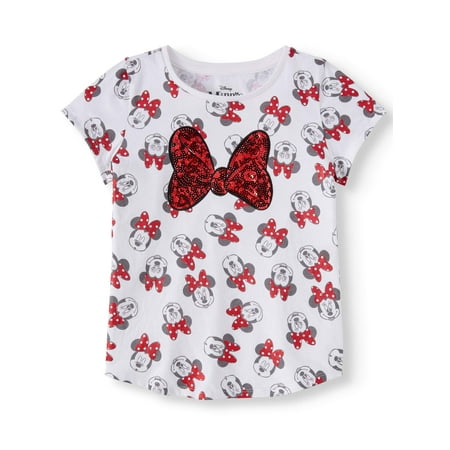 All-Over Minnie Bow Graphic T-Shirt (Little Girls & Big (Best Shirt To Wear With A Bow Tie)