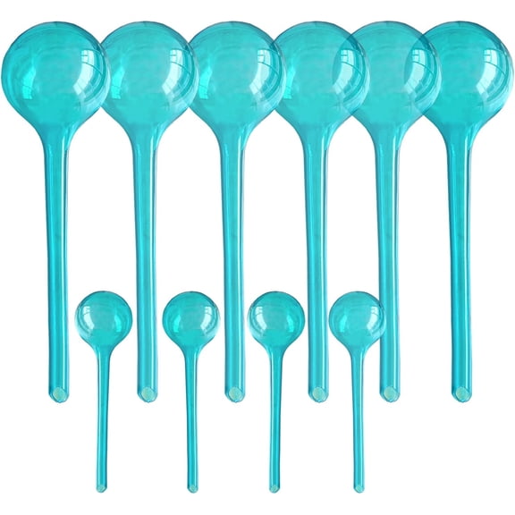10pcs Plant Self Watering Globe Stakes, Aqua Plant Watering Stakes Automatic Plant Watering Bulb System Spikes, Flower Automatic Watering Device, Garden Self Waterer for Indoor Outdoor Plant