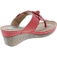 thumbnail image 5 of Gc Shoes Women's Sydney Rosette Slide Wedge Sandals, 5 of 7