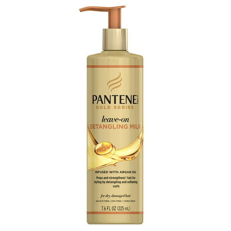 Pantene Pro-V Gold Series Leave-On Detangling Milk Treatment, 7.6 fl (Best Conditioning Treatment For Dry Damaged Hair)