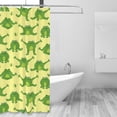 thumbnail image 2 of Shower Curtain, Funny Frogs Waterproof Fabric Plastic Shower Curtain, Drying Fast Bathroom Curtain with 9 Buttonholes, Ruffle Shower Curtain 60x72in, 2 of 8