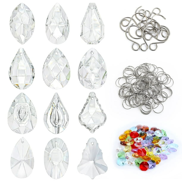 Kit de atrapasoles Kanpura DIY, 164 piezas de perlas prismáticas de cristal