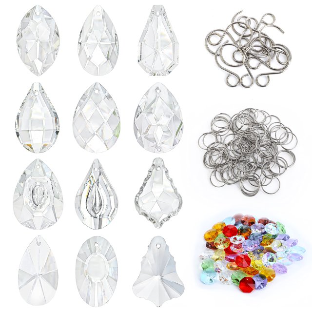 Kit de atrapasoles Kanpura DIY, 164 piezas de perlas prismáticas de cristal