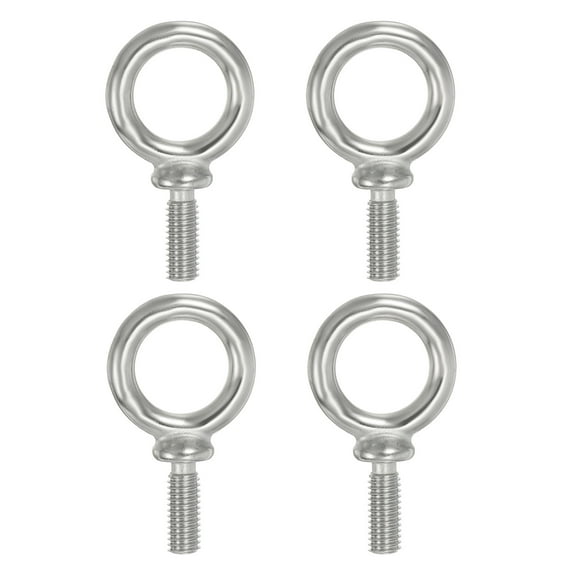 Uxcell Lifting Eye Bolts 316 Stainless Steel Marine Grade Machinery Shoulder Lifting Ring Threaded Eyebolt 4 3/8"-16x1"