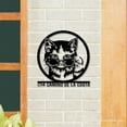 thumbnail image 2 of Handmadetneonsign Personalized Swag Cat Home Number Metal Sign, Custom Cool Cat Address Metal Sign, 2 of 5