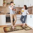 thumbnail image 4 of Coffee Kitchen Rugs Set of 2, Washable Floor Mats Non Slip Anti-Fatigue Bathroom Carpet Doormat - 27"x19"+47"x19", 4 of 6